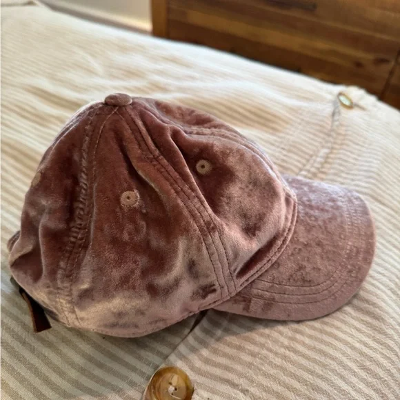 Madewell Velvet Pink Baseball Cap - Picture 2 of 4